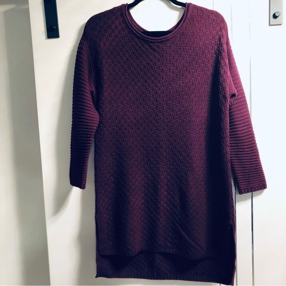 Vince Camuto Medium Purple Long Sleeve Tunic Pull Over Sweater - Picture 1 of 9